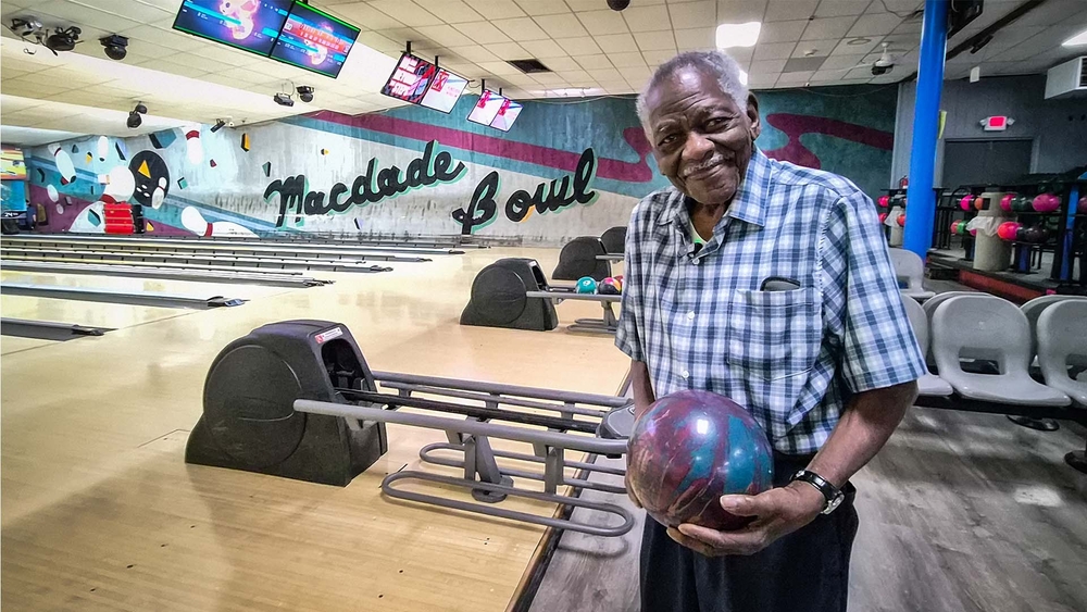 100-year-old veteran still bowls strikes