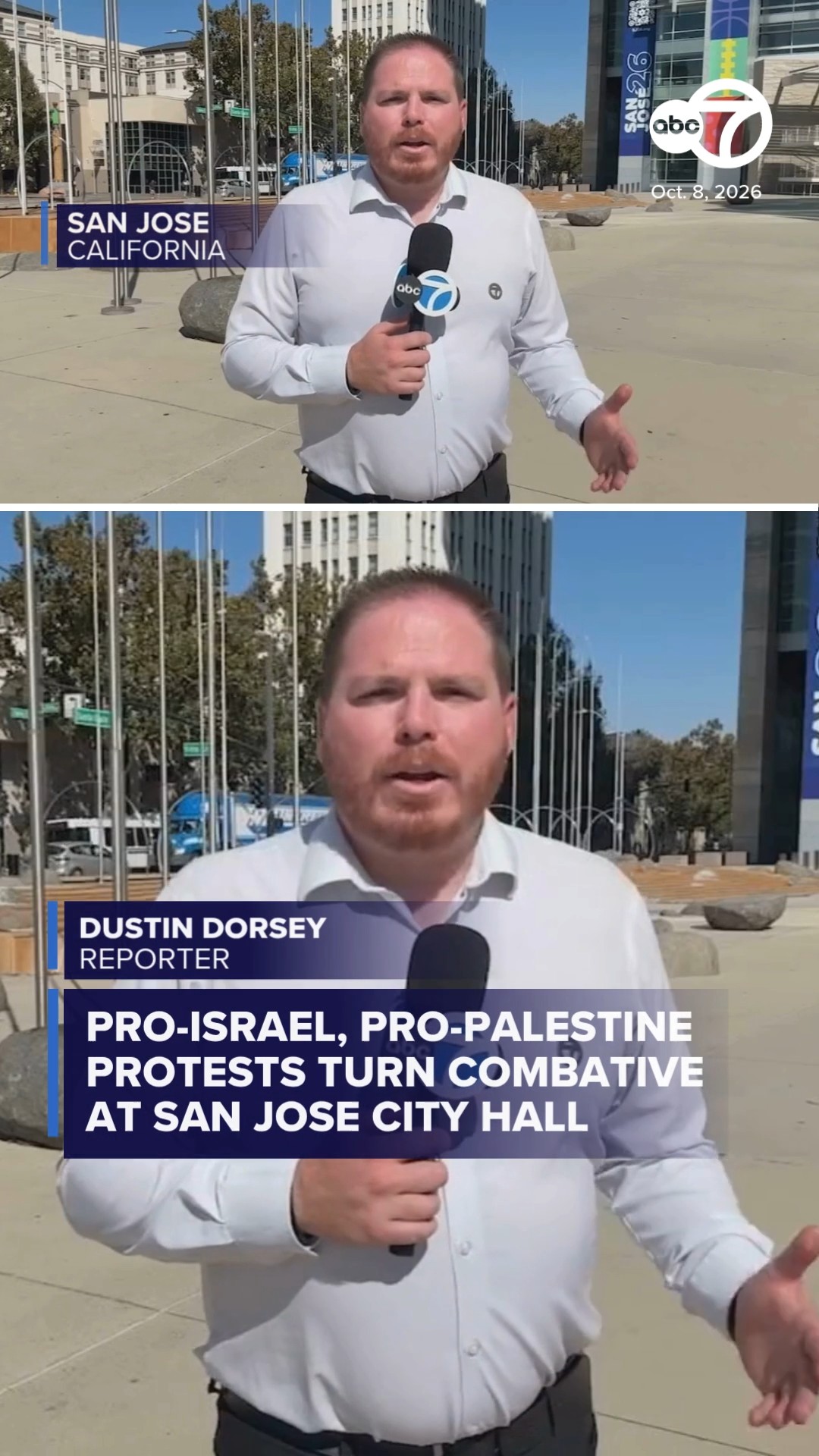 Pro-Israel and pro-Palestine protests turn combative in SJ