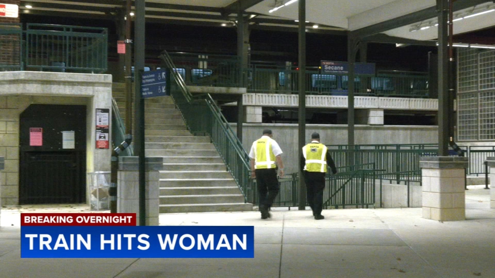 R Train Woman struck by train at SEPTA's Secane station - 6abc Philadelphia