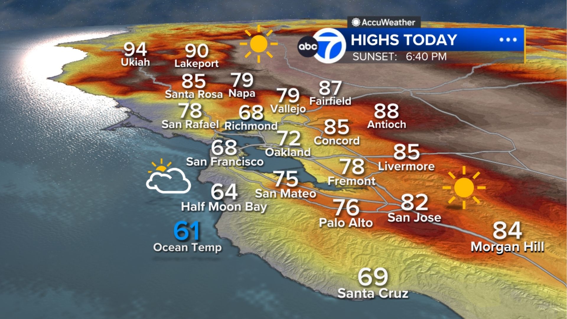 AccuWeather Forecast: Relief from heat is here