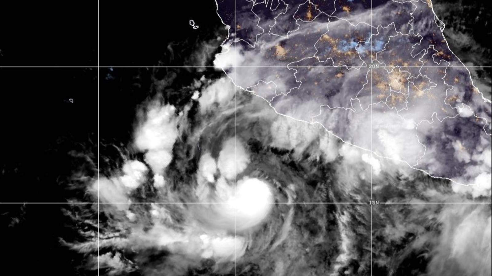 Hurricane Simon strengthens into a Category 4 as it approaches Mexico's coast