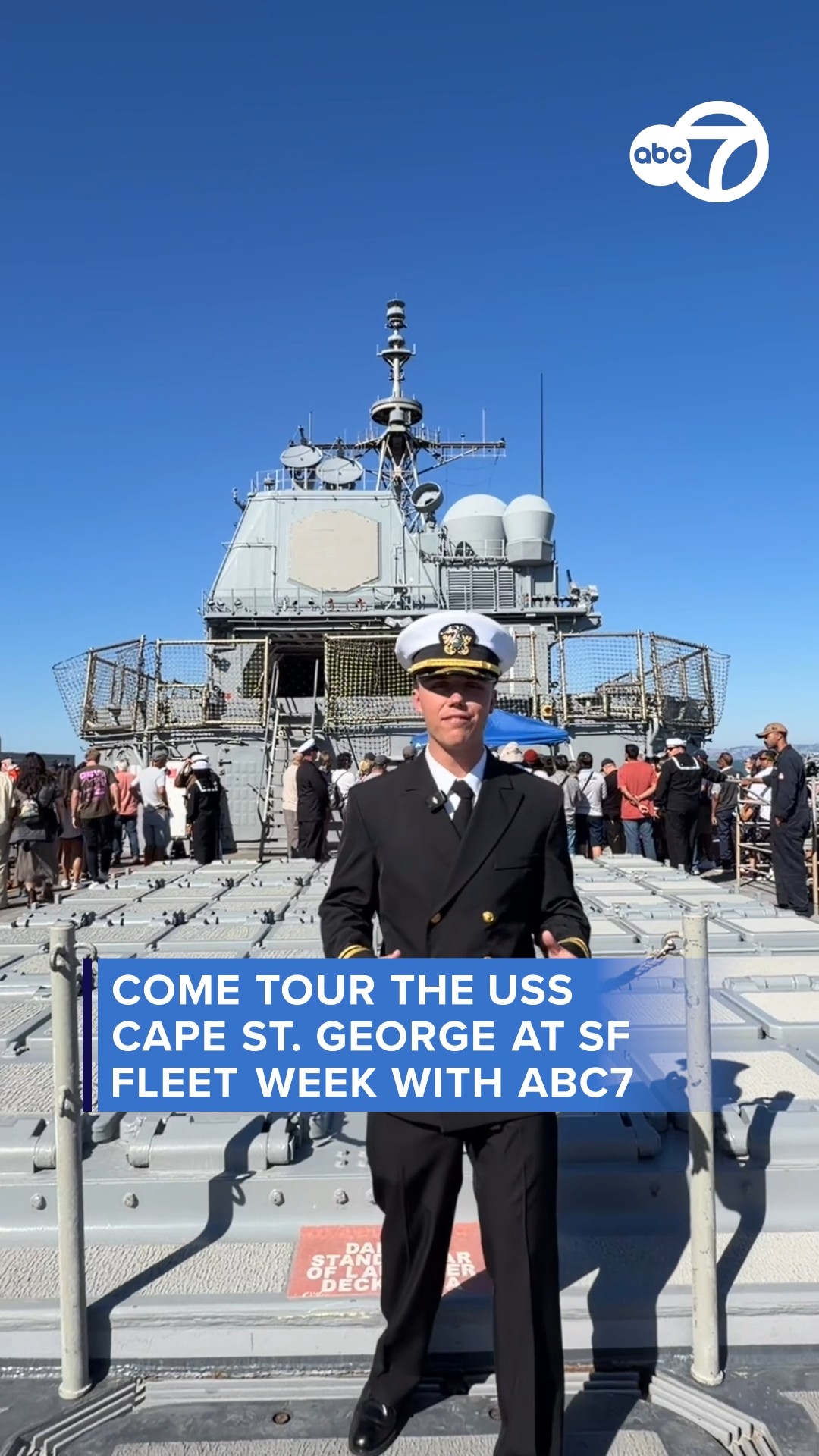 Come tour the USS Cape St. George at SF Fleet Week with ABC7