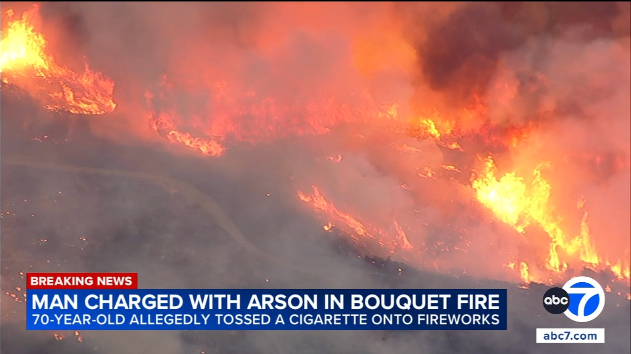 Santa Clarita man charged after allegedly tossing cigarette onto fireworks, igniting wildfire