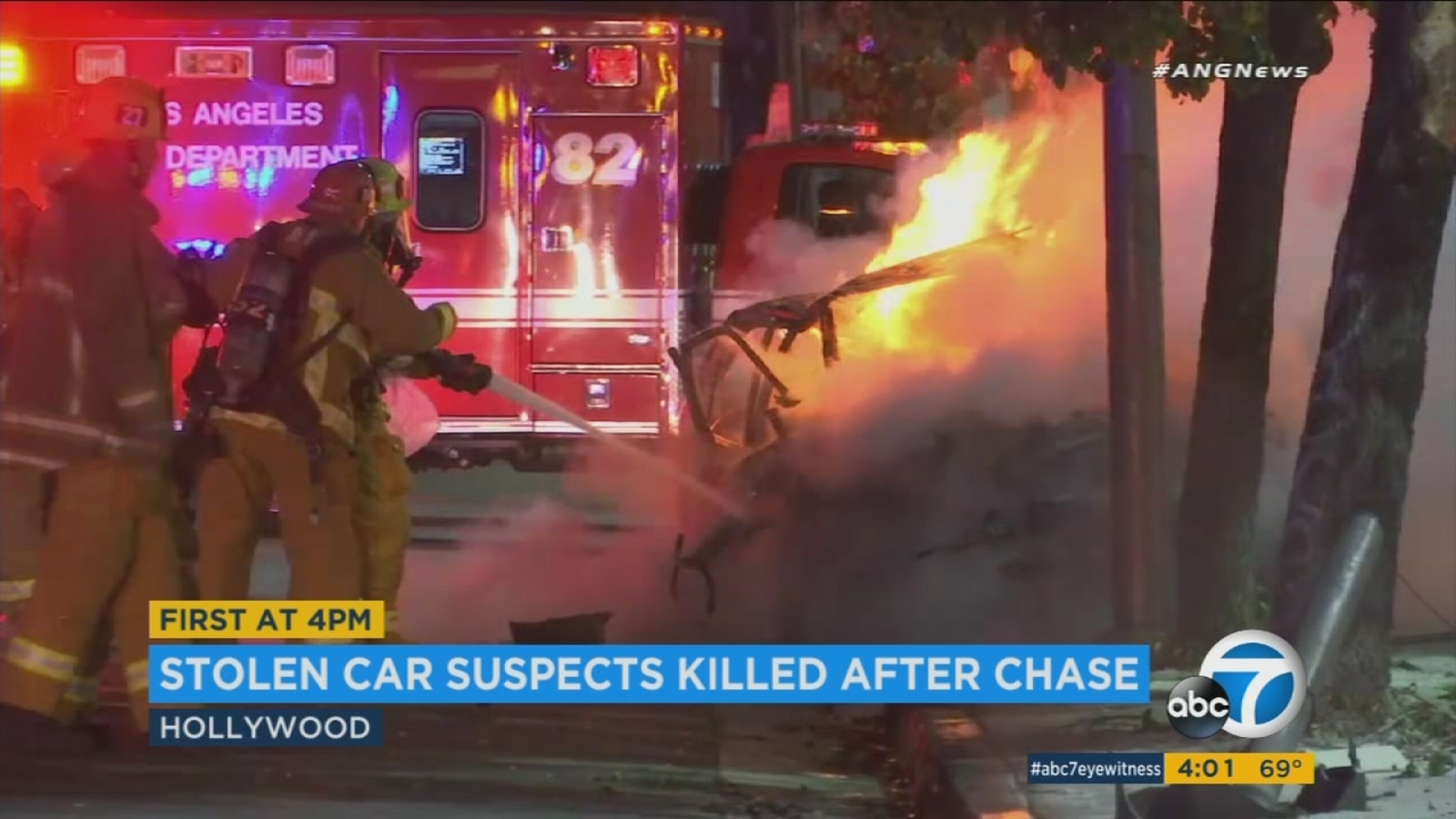 Hollywood chase ends in fiery, deadly crash - ABC7 Los Angeles