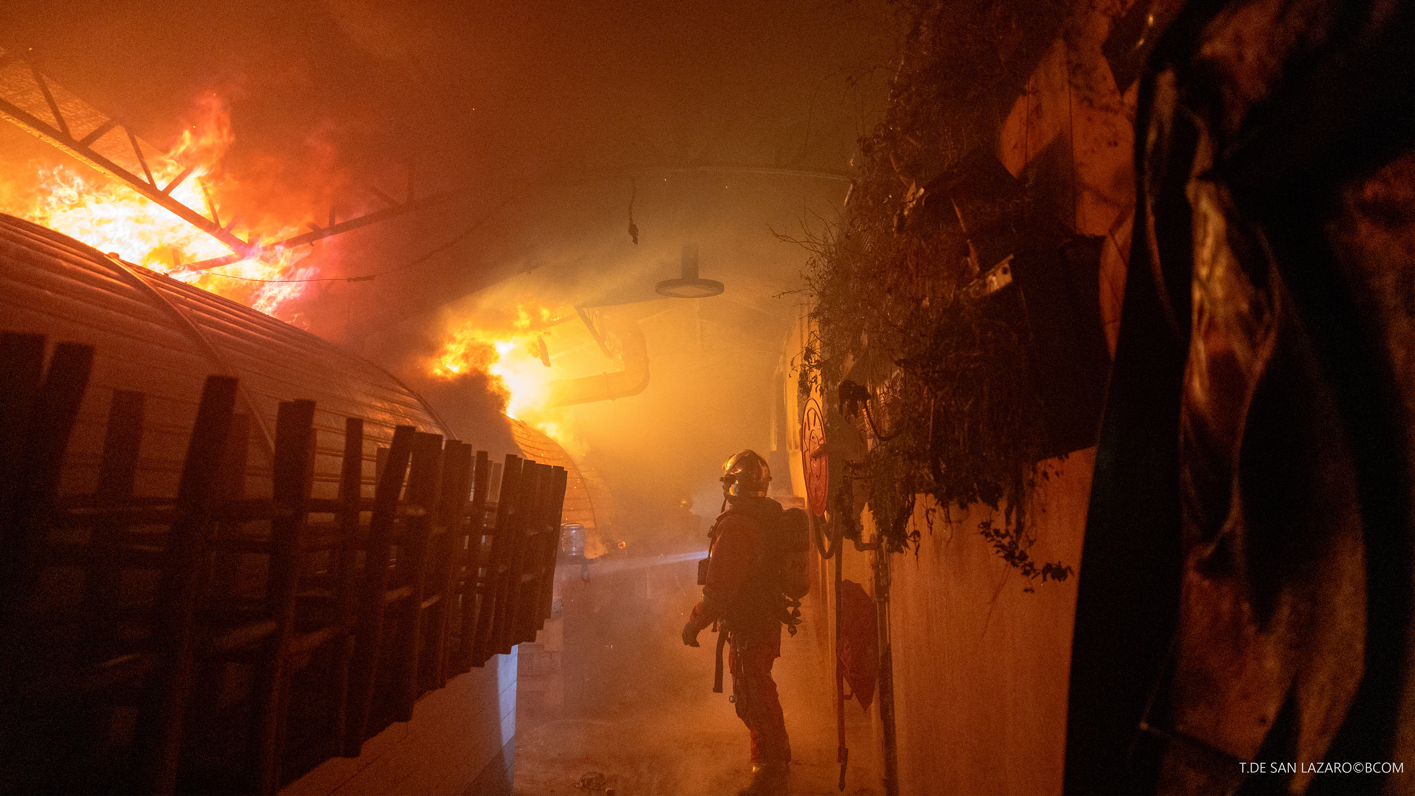 This handout photograph taken by T. de San Lazaro and released by the Brigade des Sapeurs Pompiers de Paris (BSPP) on October 12, 2026.