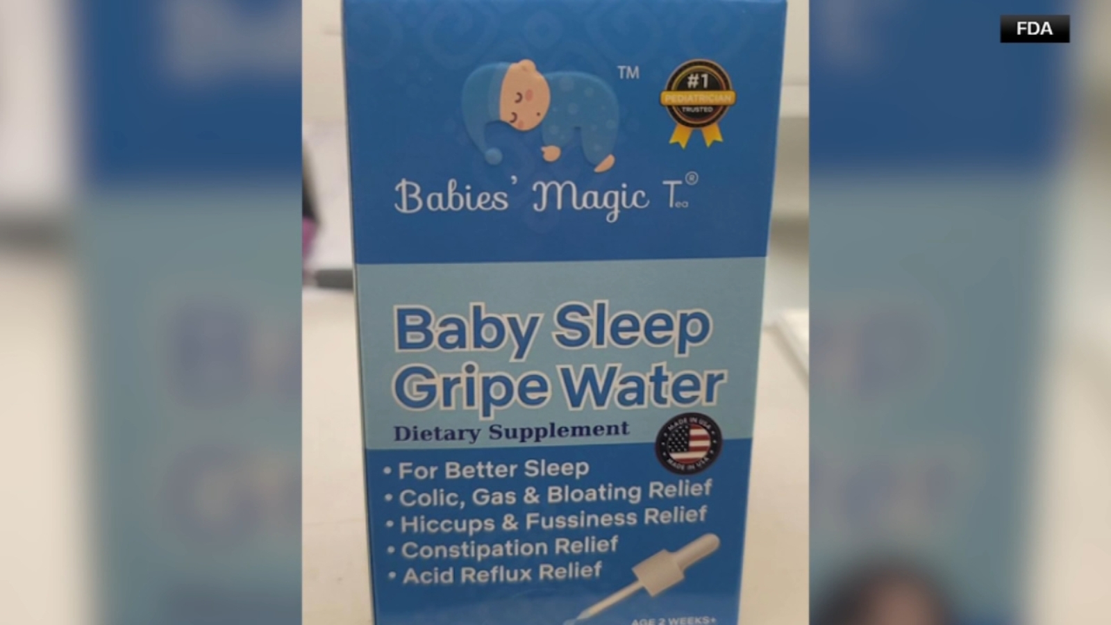 Babies’ Magic Tea brand Baby Sleep Gripe Water voluntarily recalled over alcohol content Babies’ Magic Tea brand Baby Sleep Gripe Water voluntarily recalled over alcohol content