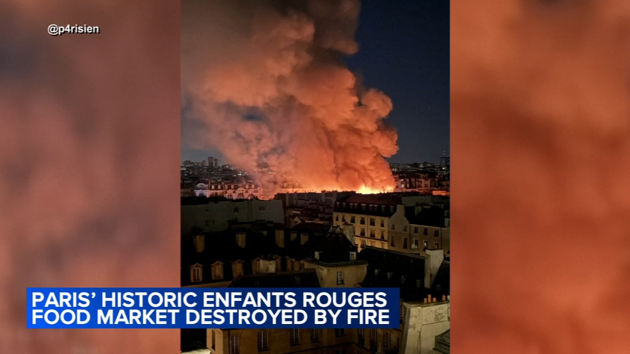 Fire destroys Enfants Rouges food market in Paris, officials say