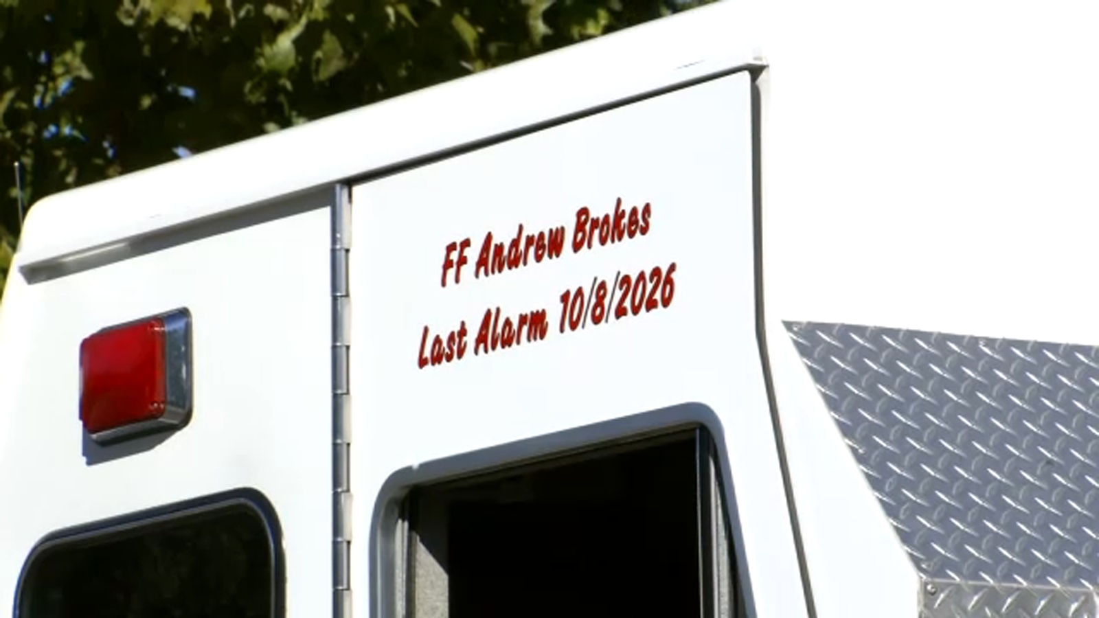 Fallen Durham firefighter Andrew Brokes returns home as procession travels to Burlington