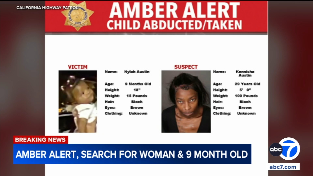 Amber Alert issued for 9-month-old girl last seen with woman in Westlake