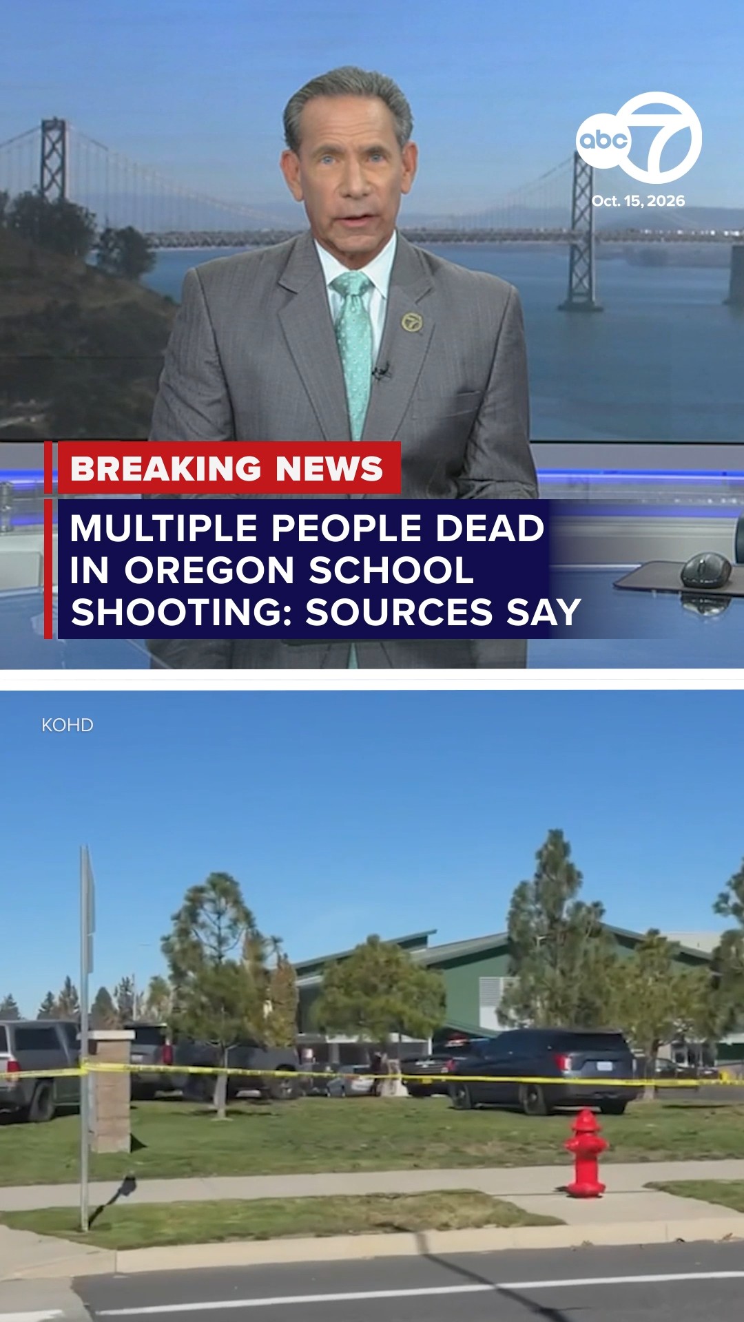 Multiple people dead in Oregon school shooting