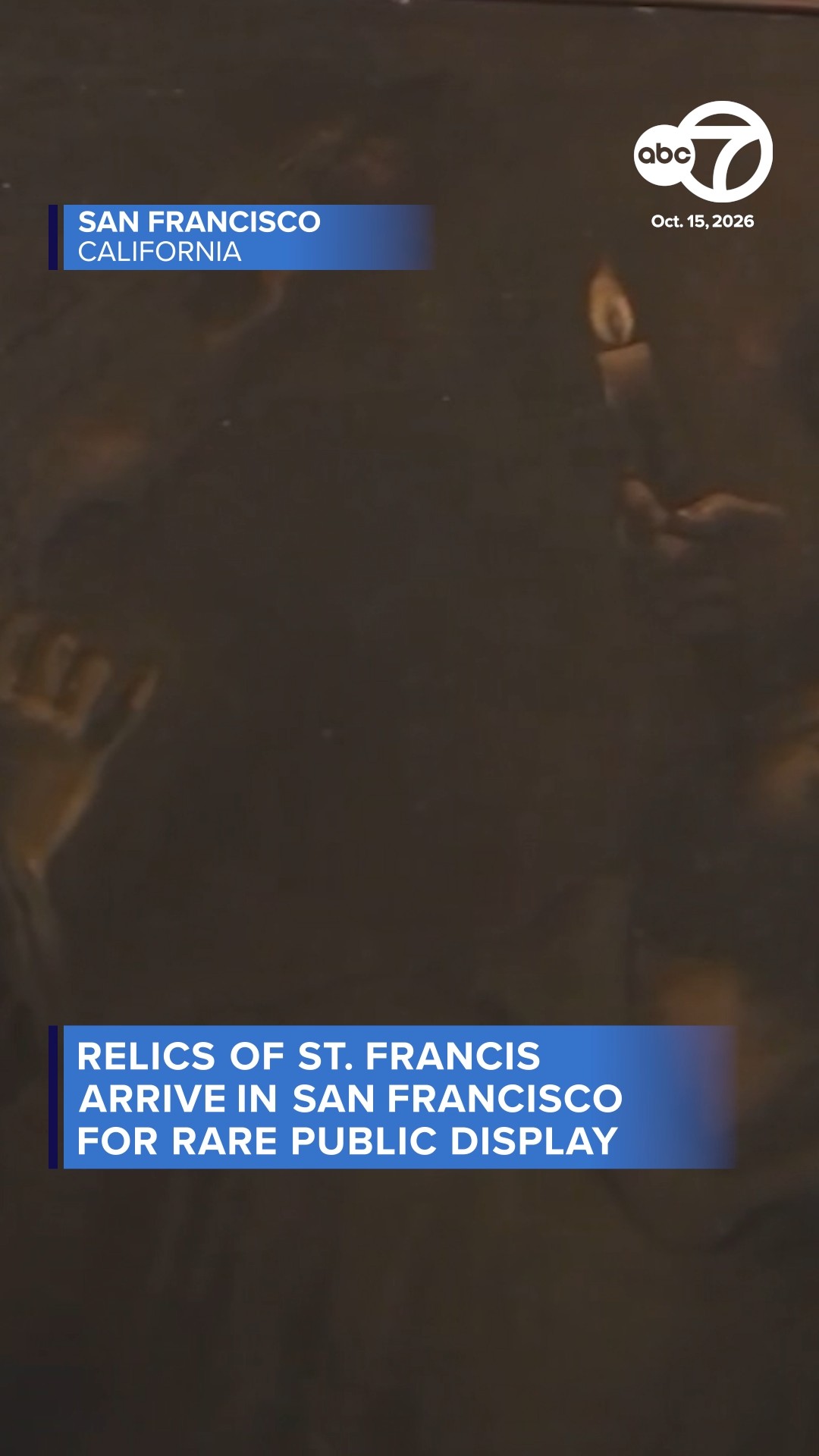 Relics of St. Francis arrive in San Francisco for rare public display
