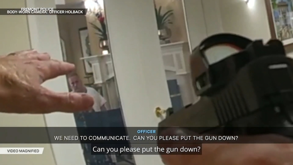 Fremont police release video of fatal standoff at senior facility