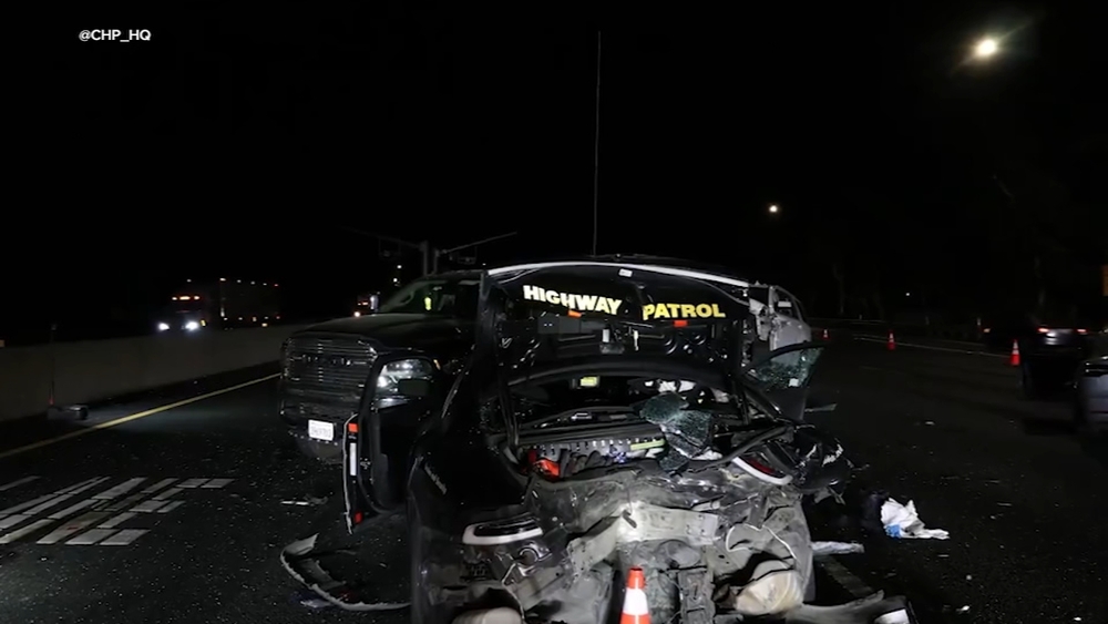 VIDEO: Driver asleep as Tesla plows into scene of crash on I-80