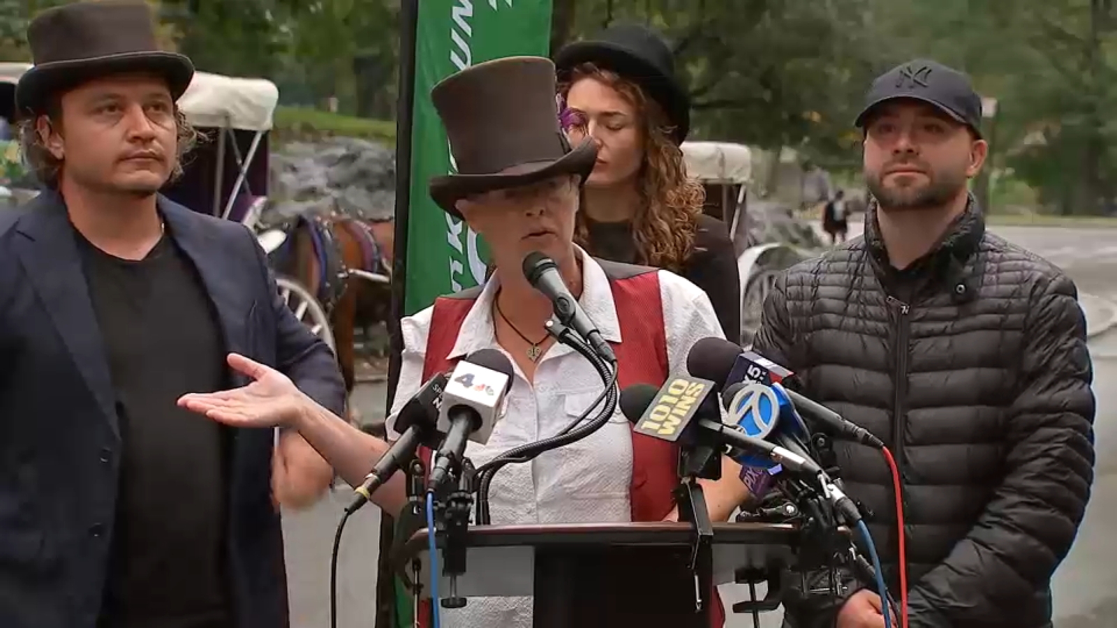 NYC horse carriage drivers rally against plan to phase out industry by ...