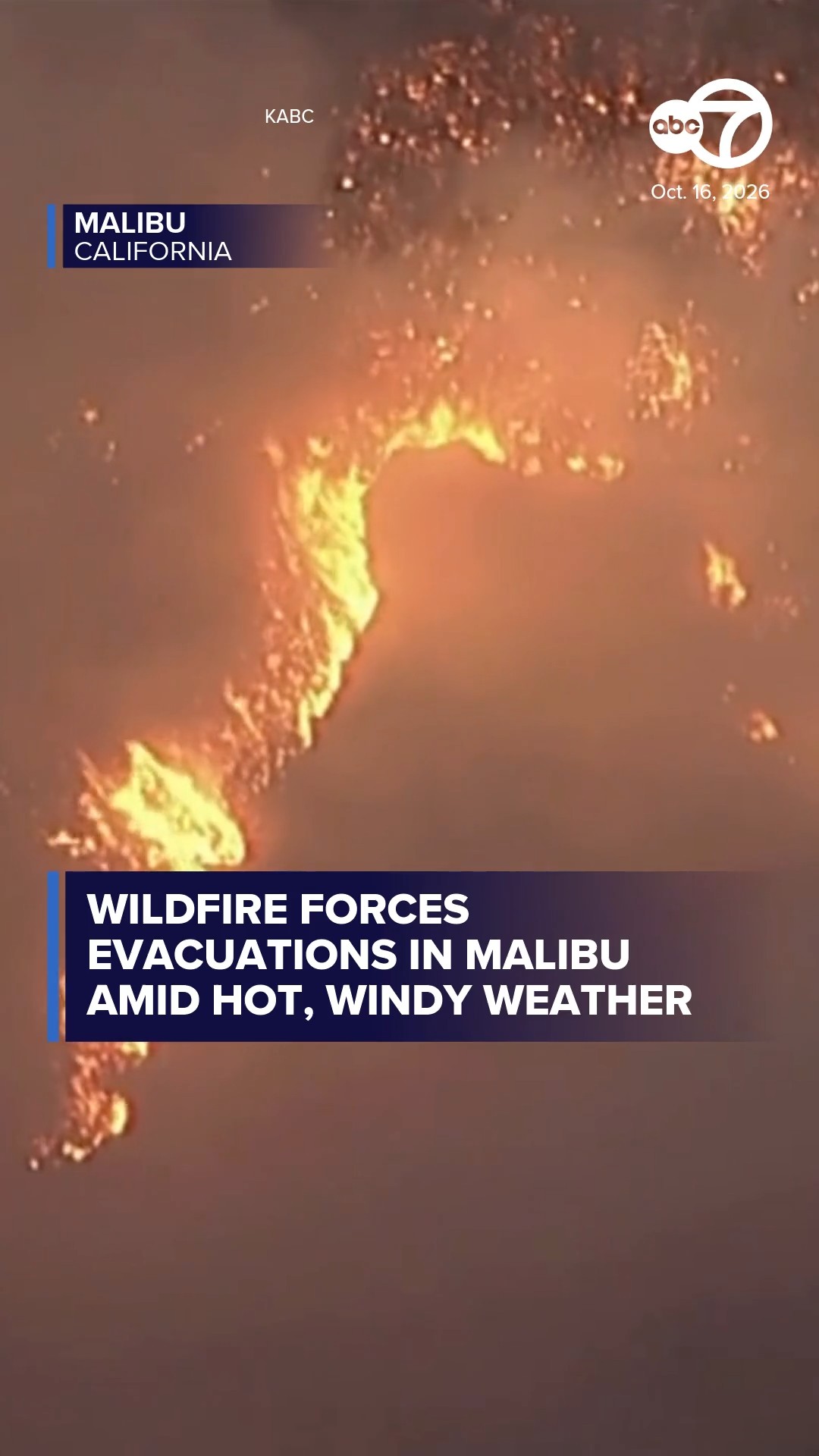 Wildfire forces evacuations in Malibu amid hot, windy weather