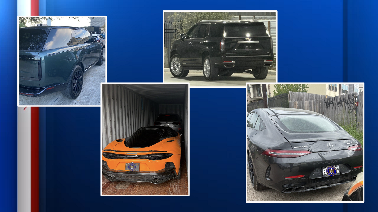 15 luxury vehicles recovered, 5 arrested in car theft ring bust, HPD ...