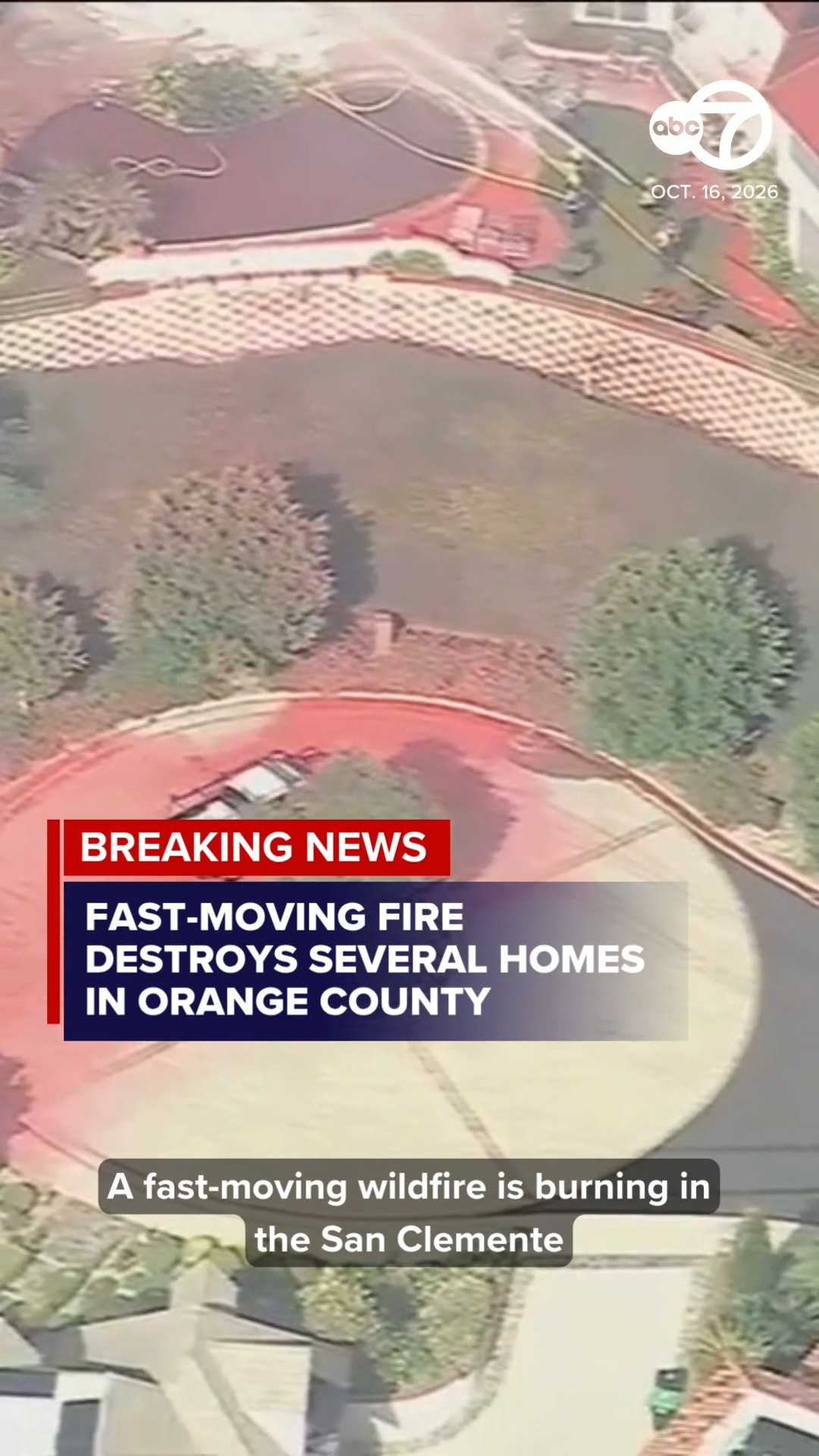 Fast-moving wildfire destroys several homes in SoCal