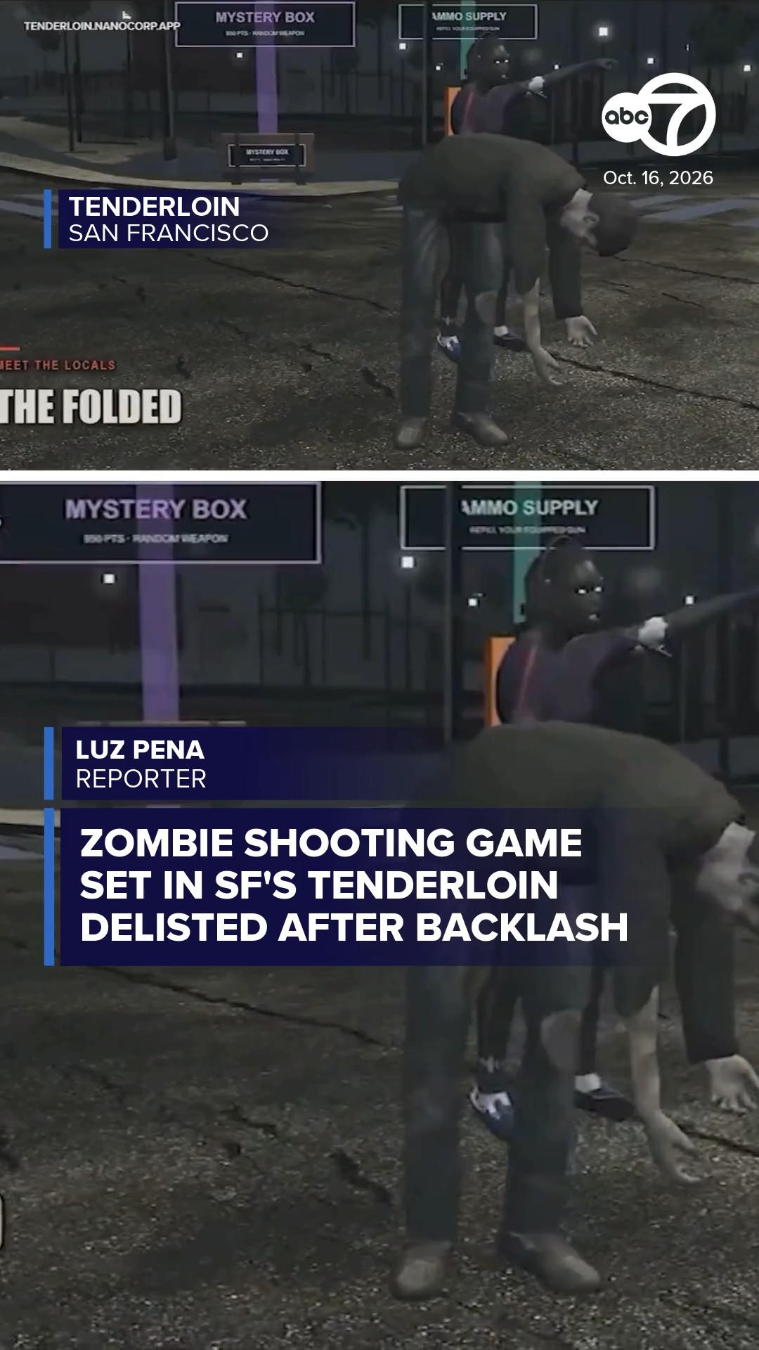 Zombie shooting game set in SF's Tenderloin delisted after backlash