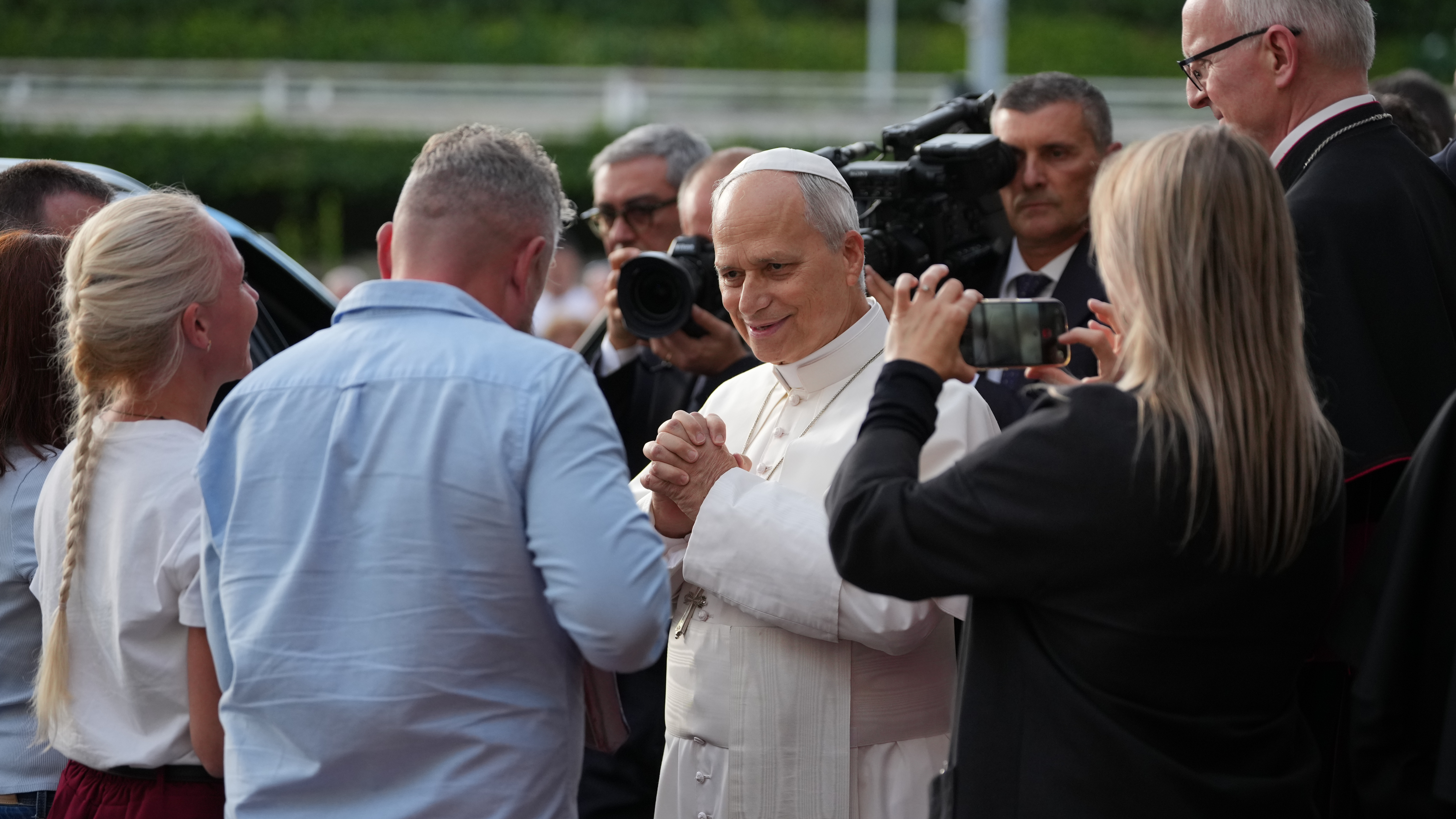 Pope Leo tells faithful in St. Peter's Square he will gradually resume duties after cancer surgery