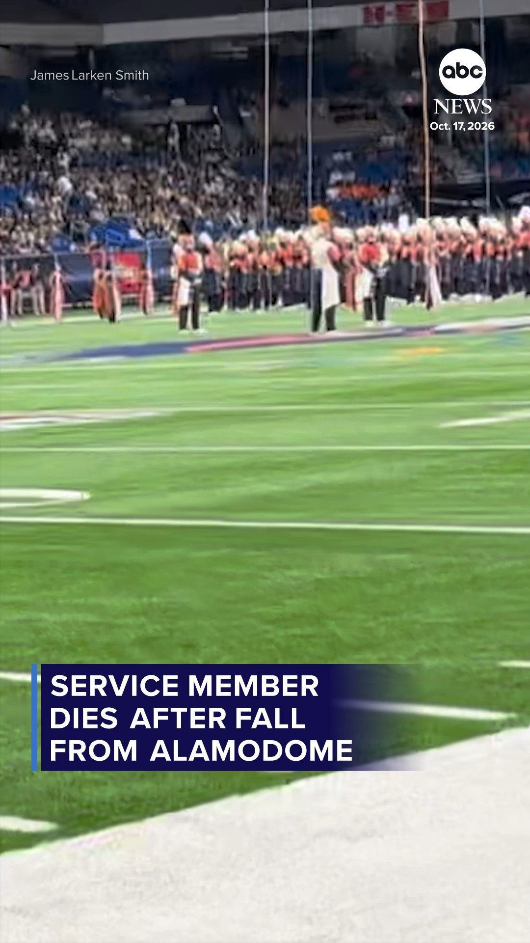 Service member dies after fall from Alamodome