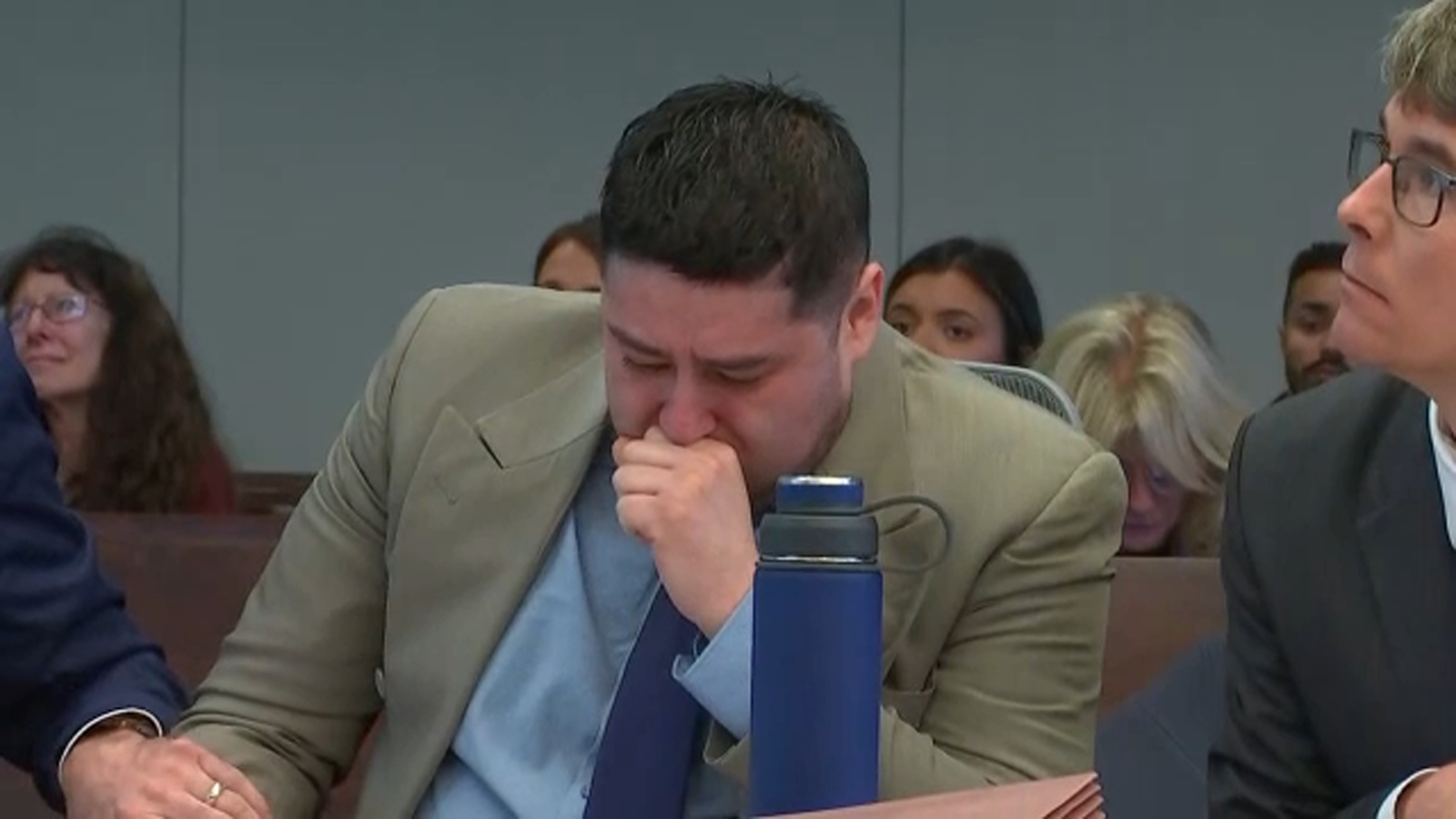 Defendant breaks down in tears as jury watches intimate jail call during Faith Hedgepeth trial