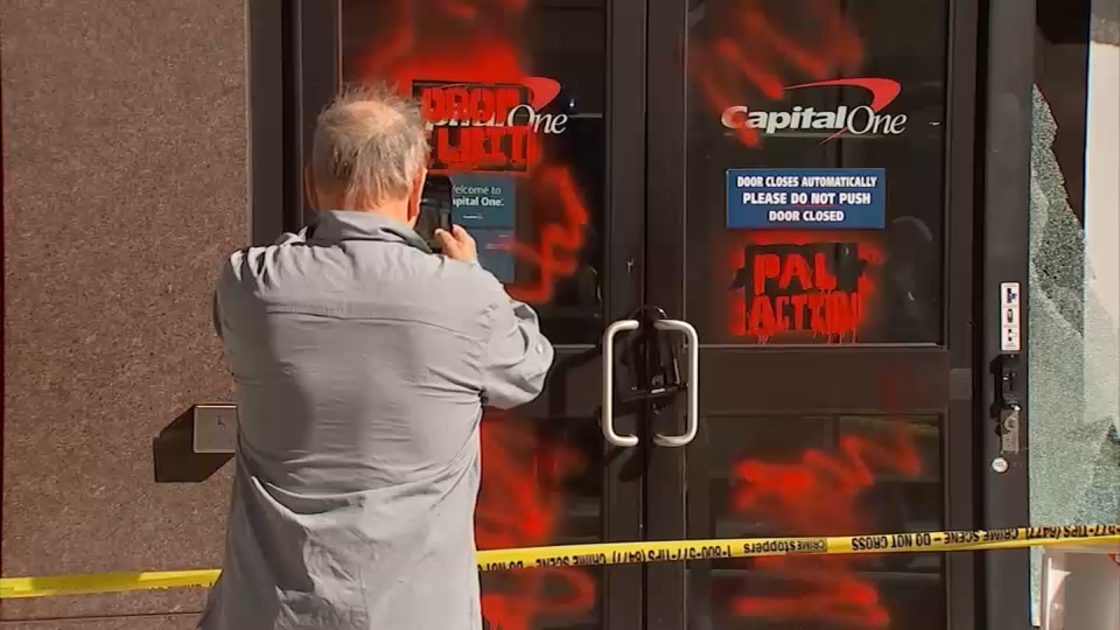 Invistication Glass UES Capital One bank window smashed; hate crime investigation underway ...