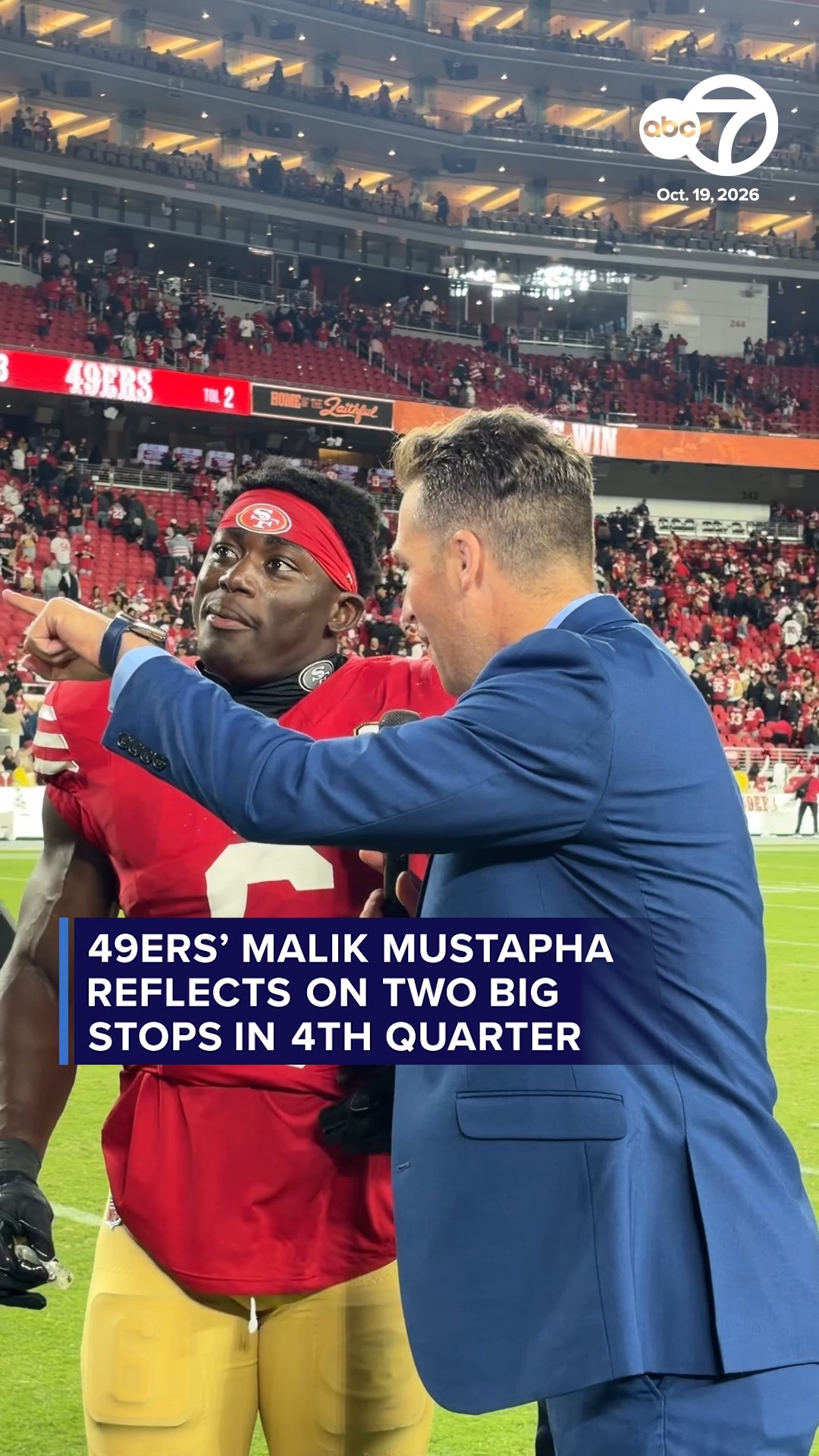49ers' Malik Mustapha reflects on two big stops in 4th quarter