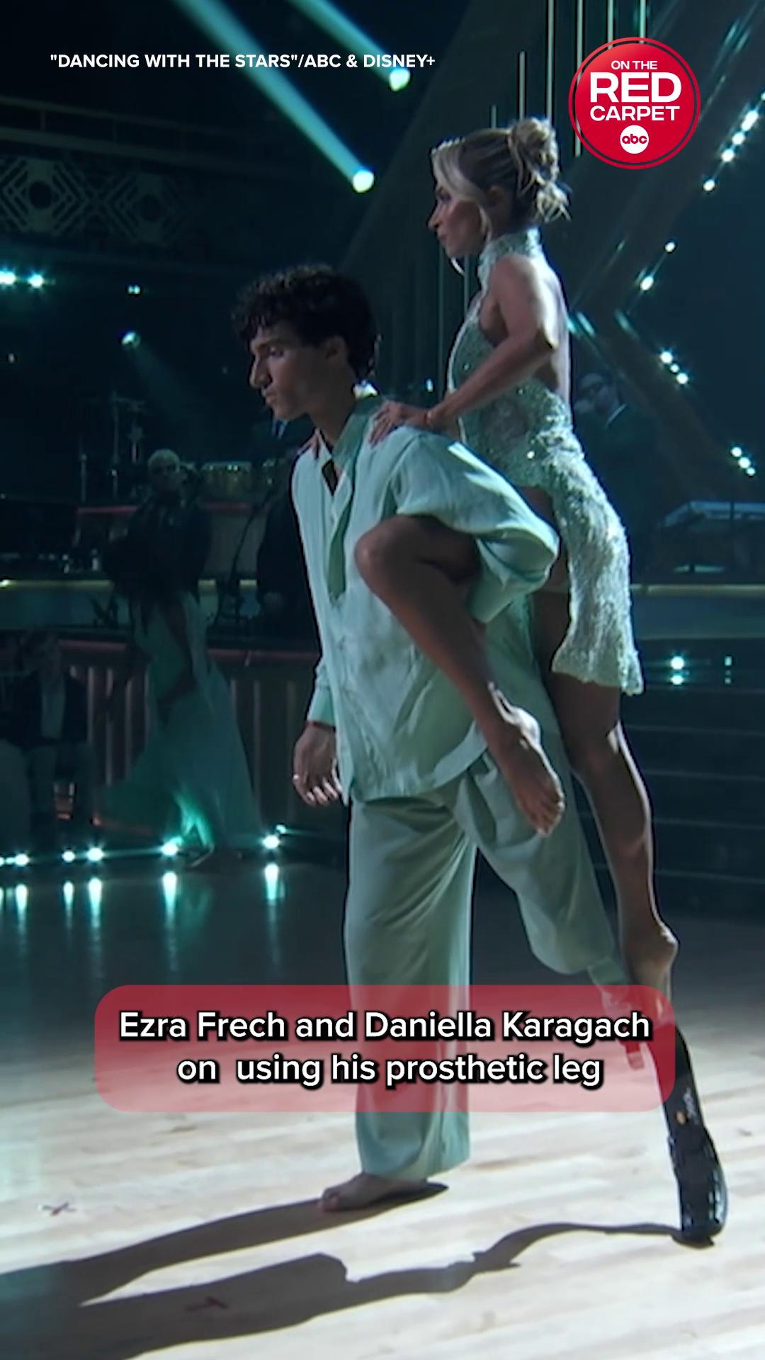 "DWTS": Ezra Frech & Daniella Karagach on using Ezra's prosthetic leg