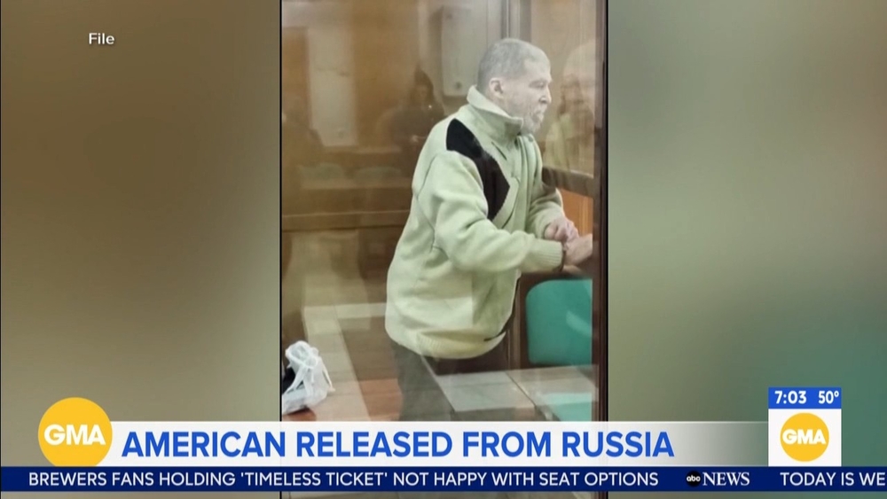 Detained American Stephen Hubbard released by Russia
