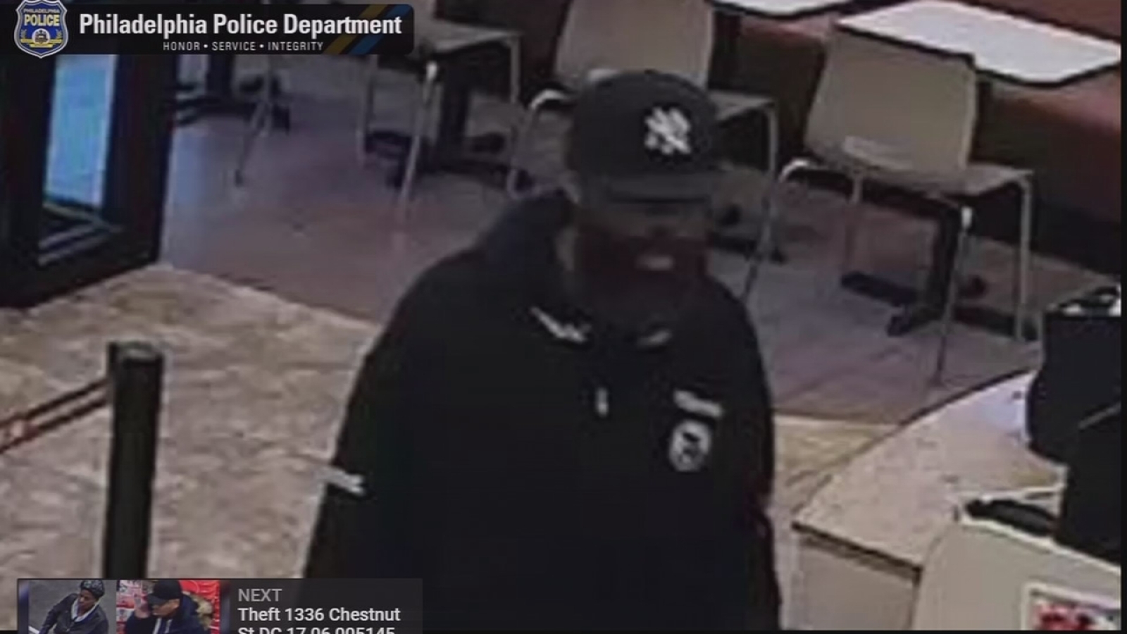 Suspect sought for Dunkin' Donuts robbery in Southwest Philadelphia