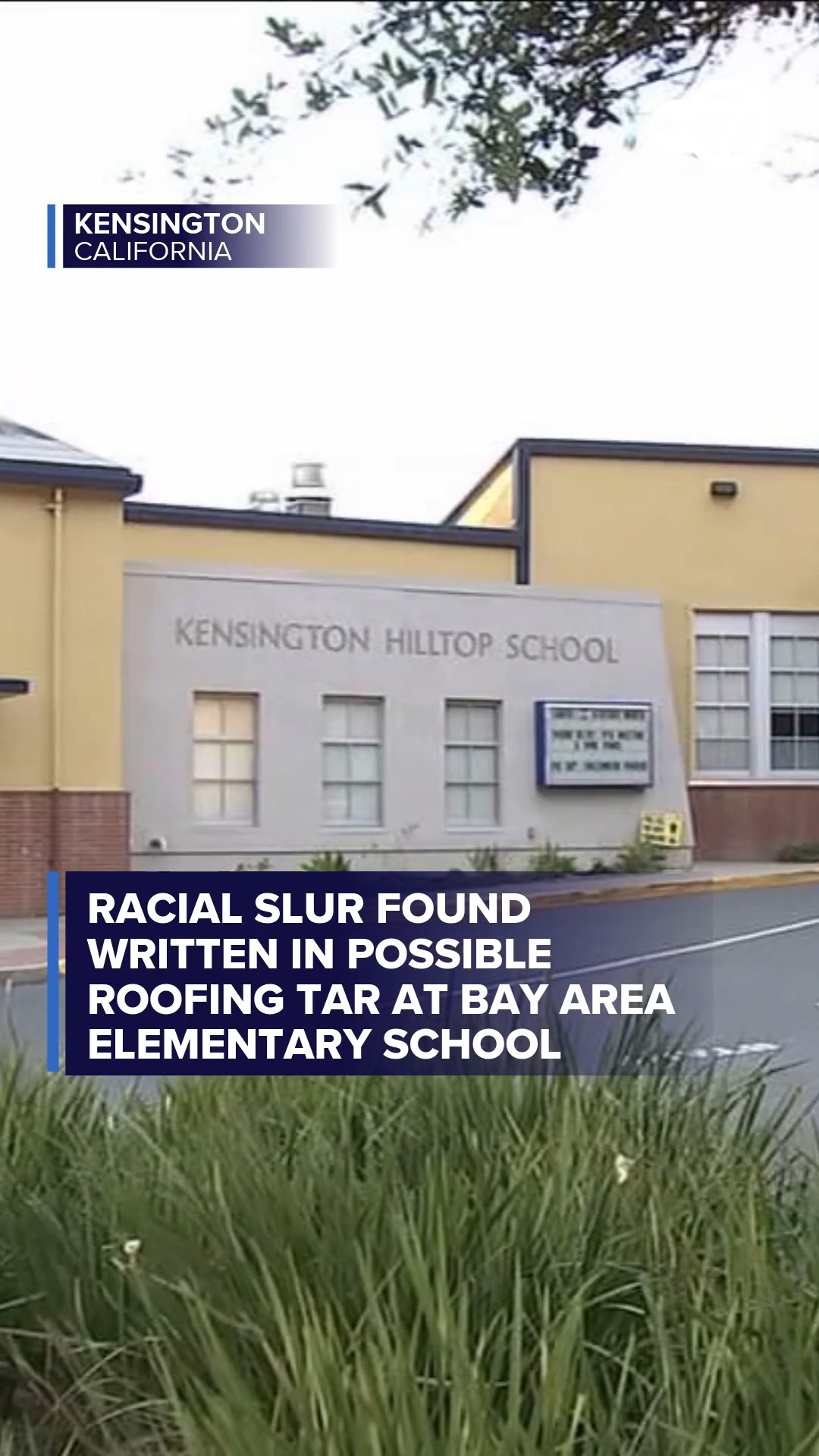 Racial slur found written across wall at East Bay elementary school