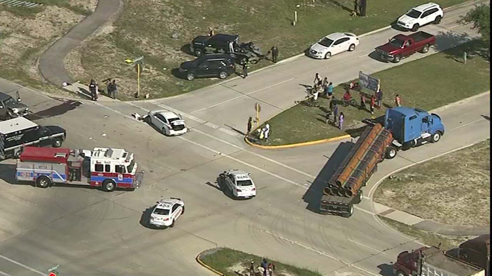 Child taken by Life Flight to hospital after car accident - ABC13 Houston