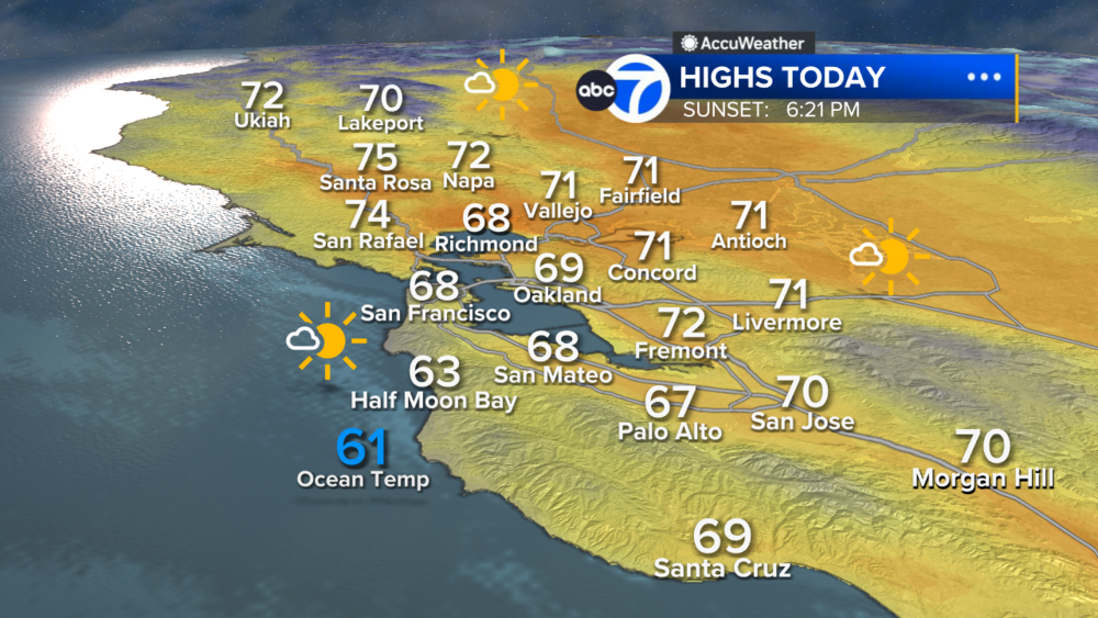 AccuWeather Forecast: Dry with afternoon sunshine, warm weekend ahead