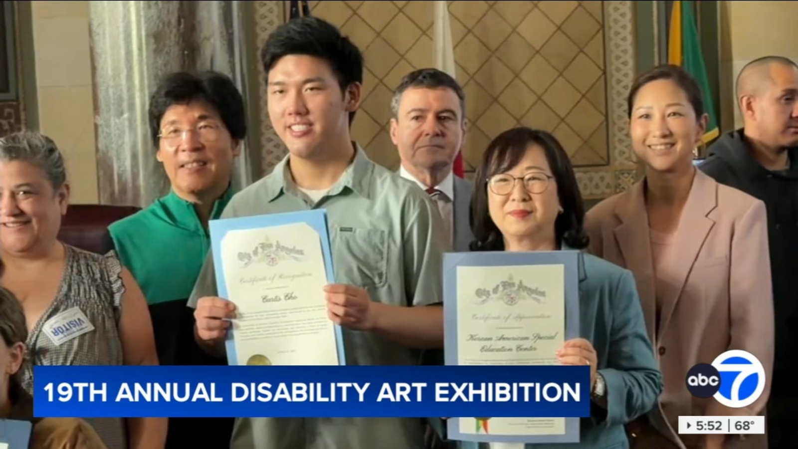 KASEC Dream Art Contest winners honored at 19th Disability Art Exhibition at LA City Hall