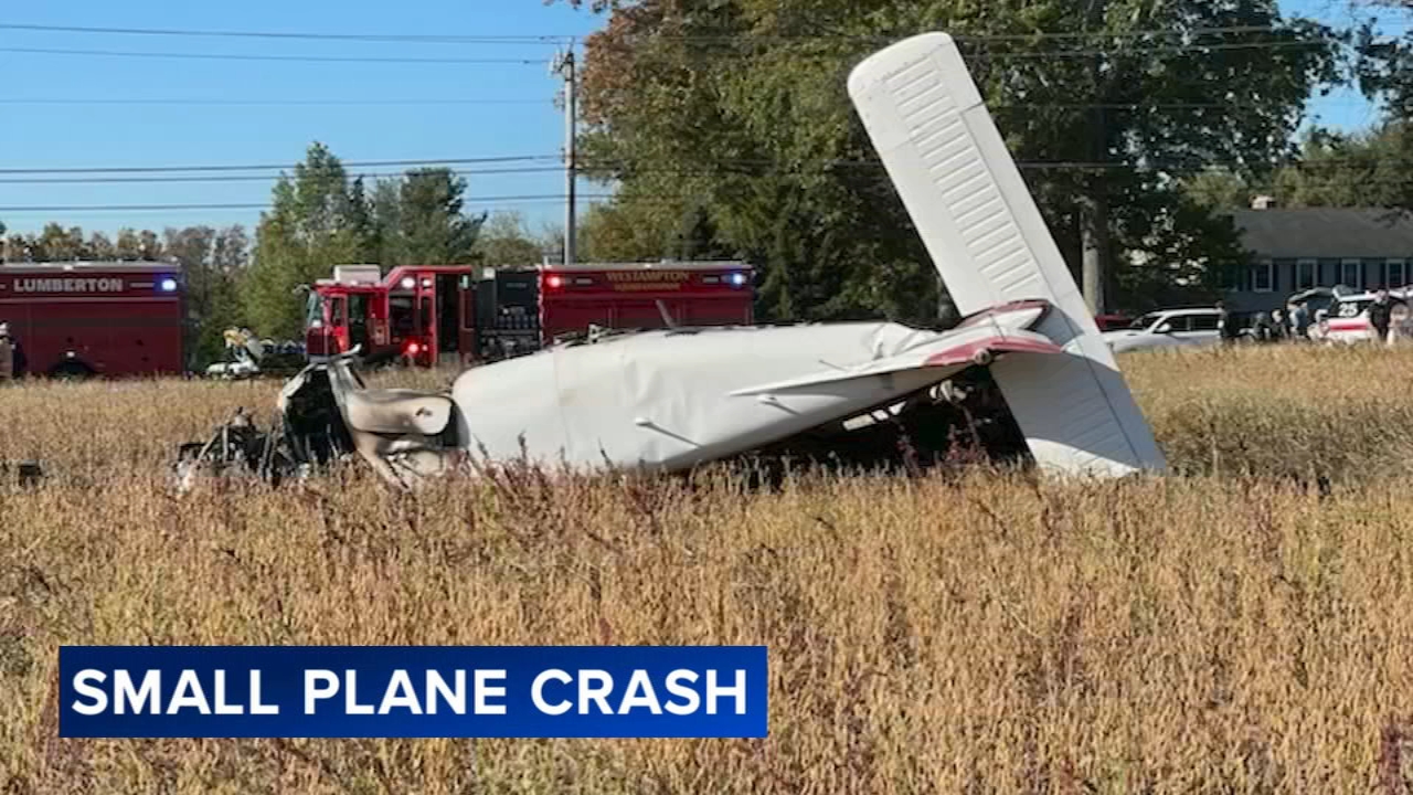 Witness describes moments before plane crash near airport in Lumberton, New Jersey