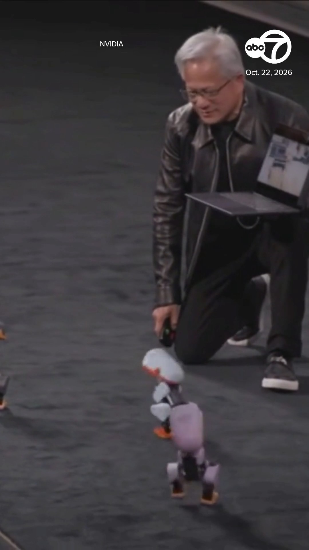 Nvidia CEO introduces 'Microducks' at GTC conference in Berlin