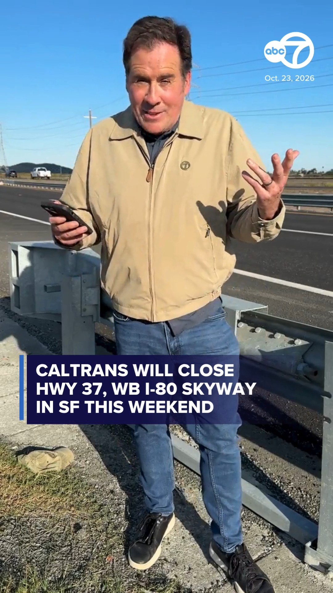 Caltrans will close Hwy 37, WB I-80 skyway in SF this weekend
