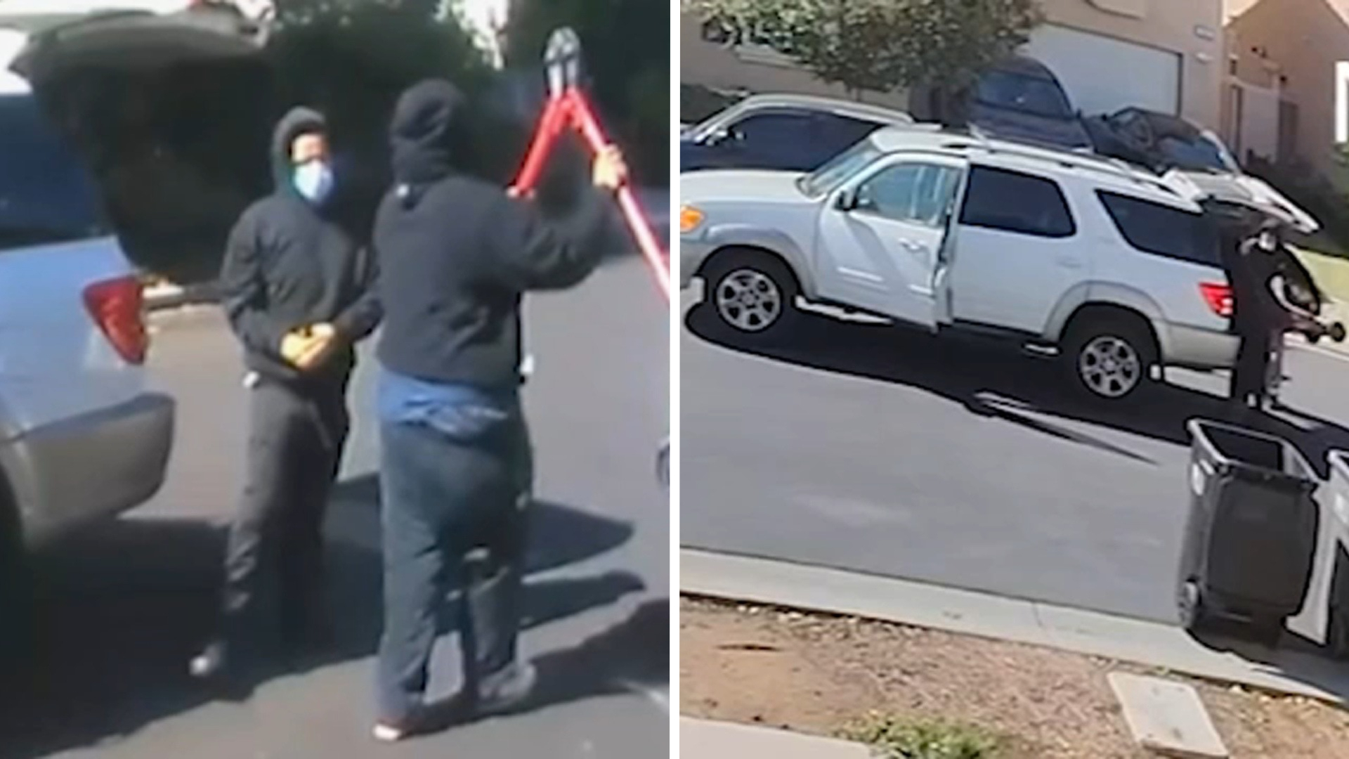 Video shows thieves target another landscaper, stealing equipment in Eastvale days after Brentwood theft