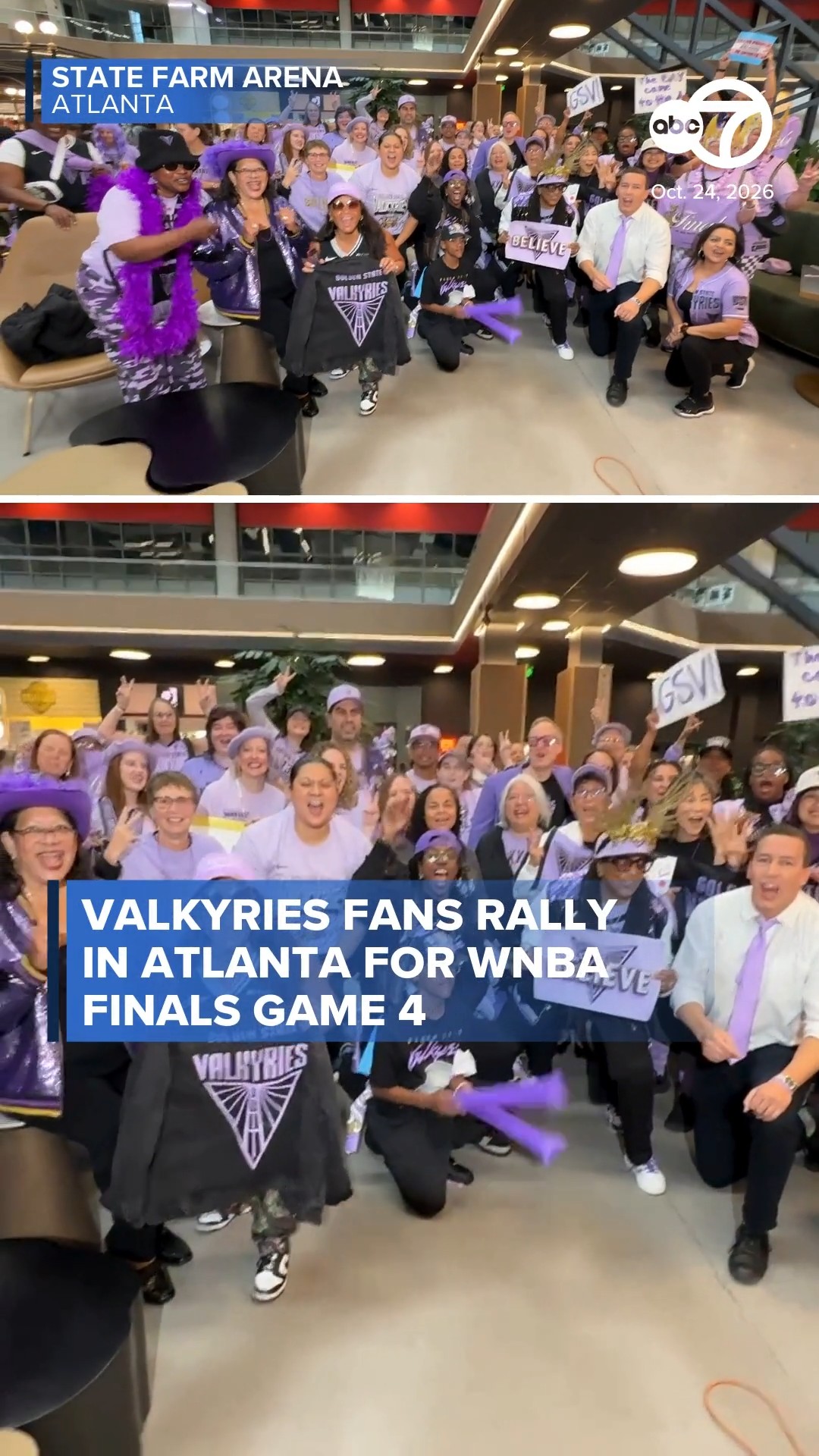 Valkyries fans rally in Atlanta for WNBA Finals Game 4