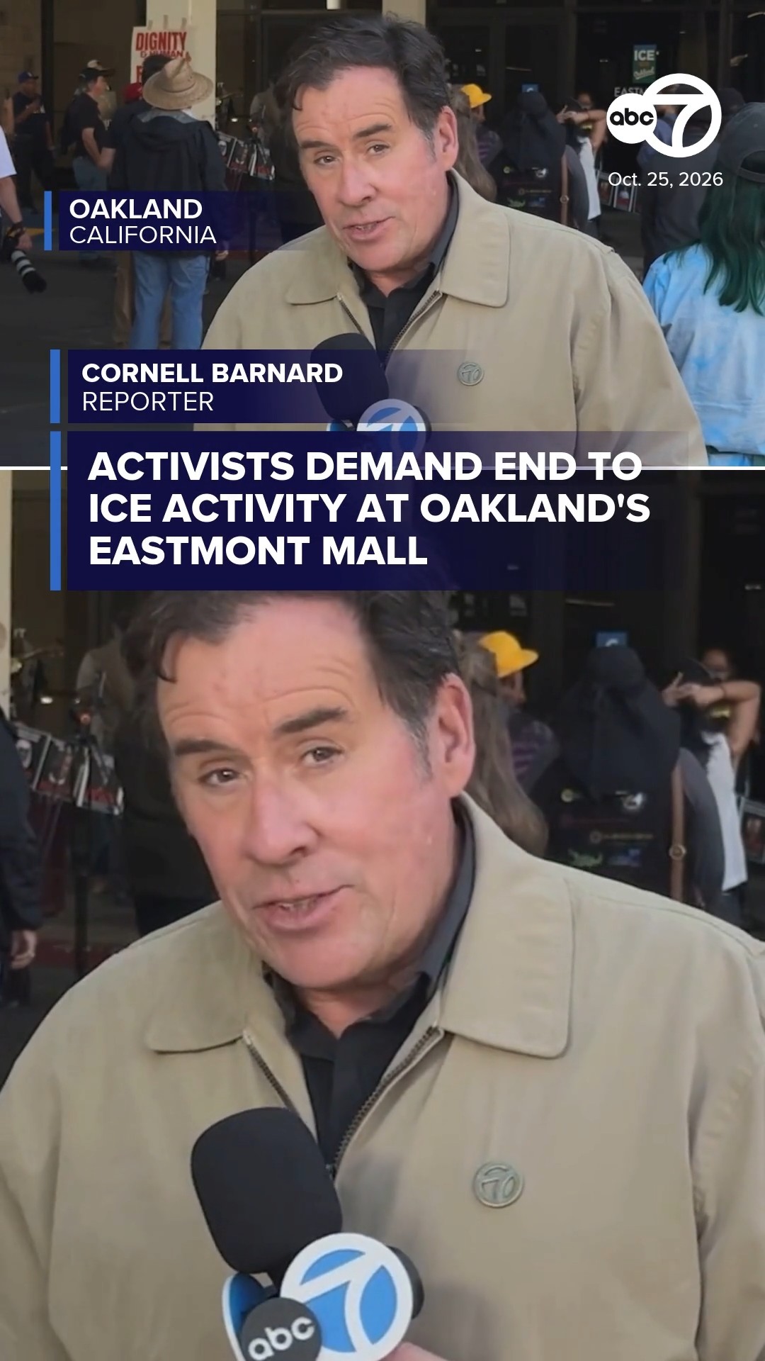 Activists demand end to ICE activity at Oakland's Eastmont Mall
