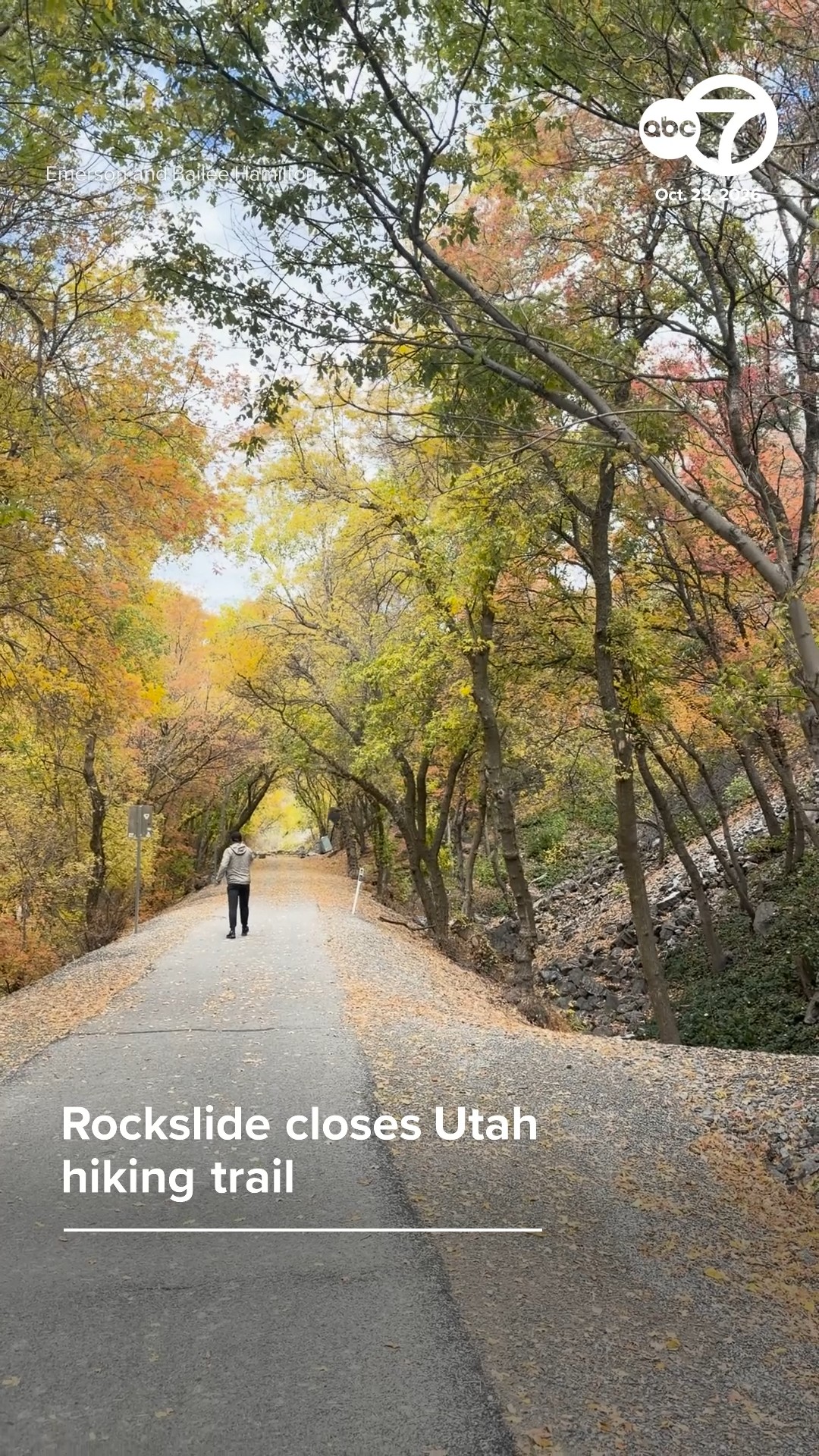 Rockslide closes Utah hiking trail
