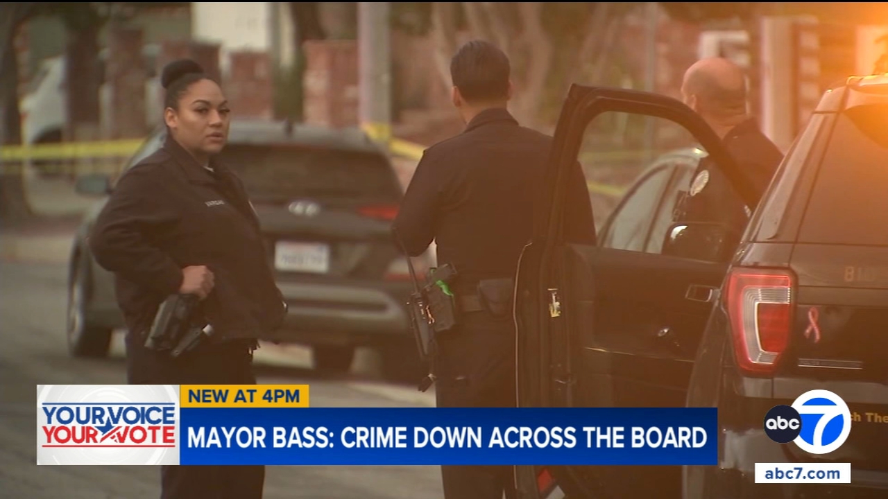 Bass touts drop in LA crime as LAPD faces questions over neighborhood data