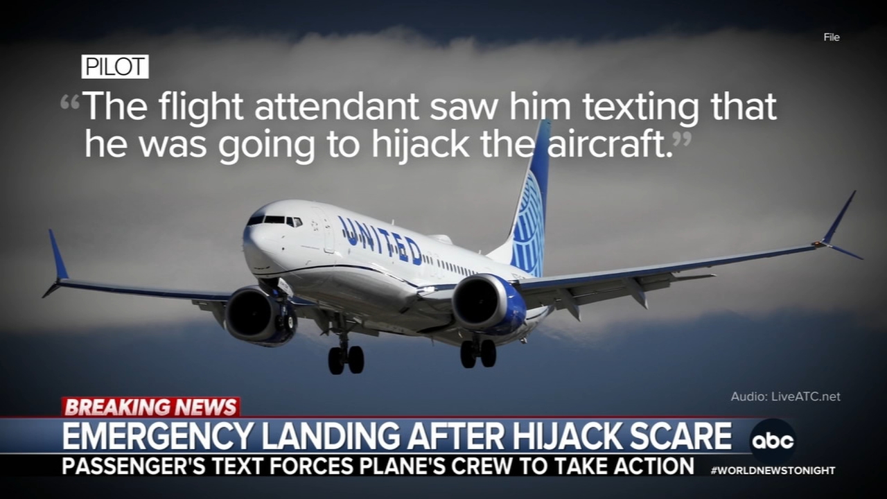 Emergency landing after hijacking scare