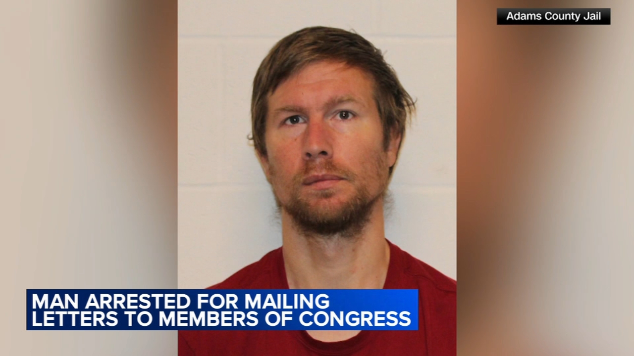 Man who allegedly sent white substance to members of Congress put his address on envelopes: DOJ