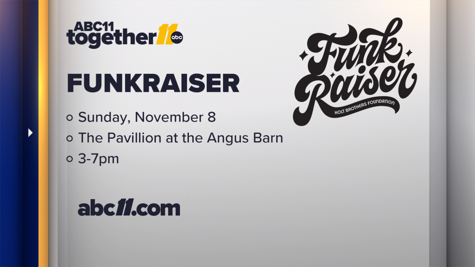 ABC11 Together: Holt Brothers 'Funkraiser'
      