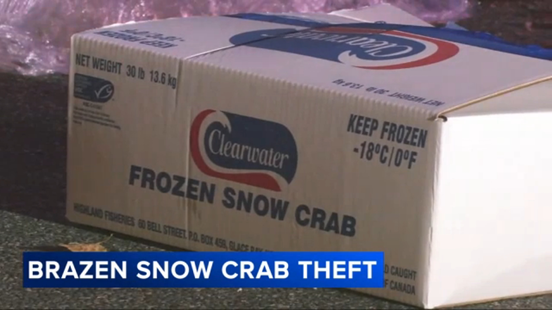 3K lbs. of crab legs stolen from semi in cargo heist