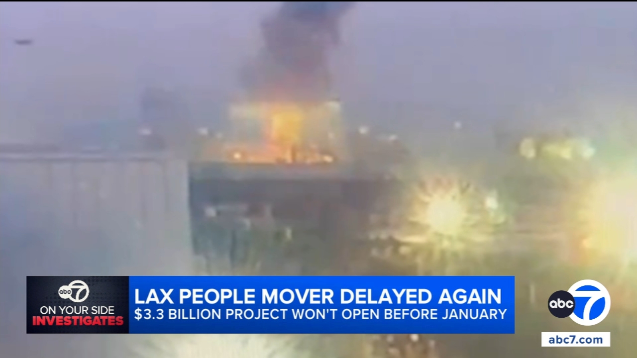 Video reveals apparent electrical explosion during People Mover testing at LAX