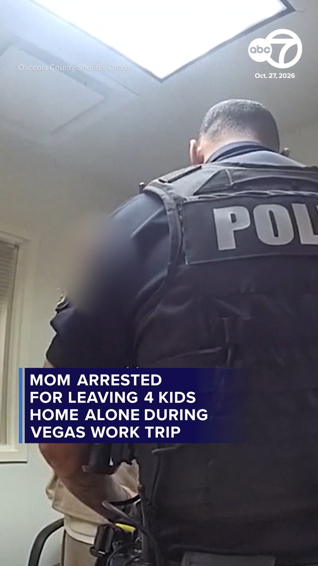 Mom arrested for leaving 4 kids home alone during Vegas work trip