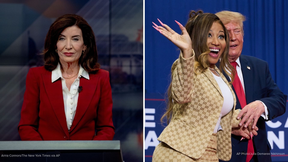 New York Governor Kathy Hochul responds after rapper Nicki Minaj calls her 'evil