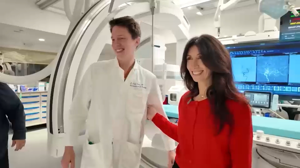 Life-saving stroke treatment leads to powerful reunion